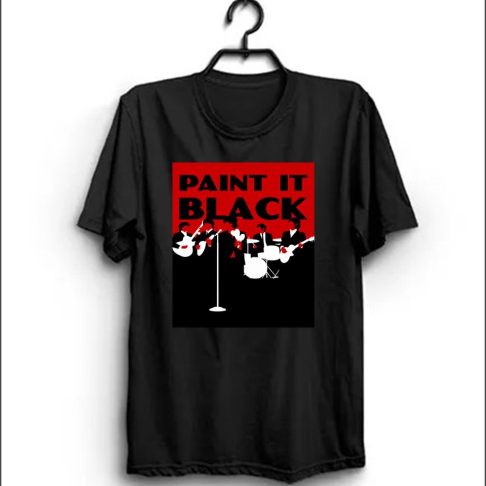 Original Rolling Stones minimalist Paint it black, The Rolling Stones Essential